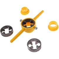 ZOOMY Juego de Herramientas para Hacer roscas de PVC NPT Juego de Matrices Roscadora de Tubos para Bombas Tubos…